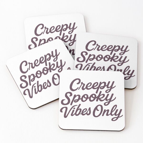 Item preview, Creepy Spooky Vibes Only Funny Halloween Quote designed and sold by DustyCuriositie.