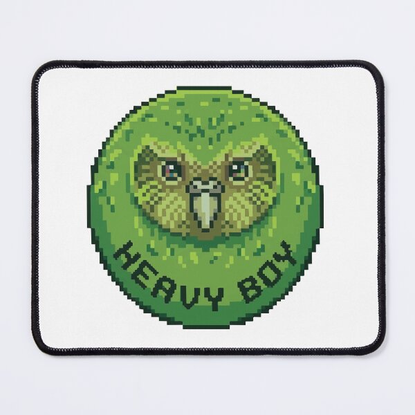 Item preview, Heavy Boy Kakapo Retro Pixel Art Gamer Meme designed and sold by Arc2020.