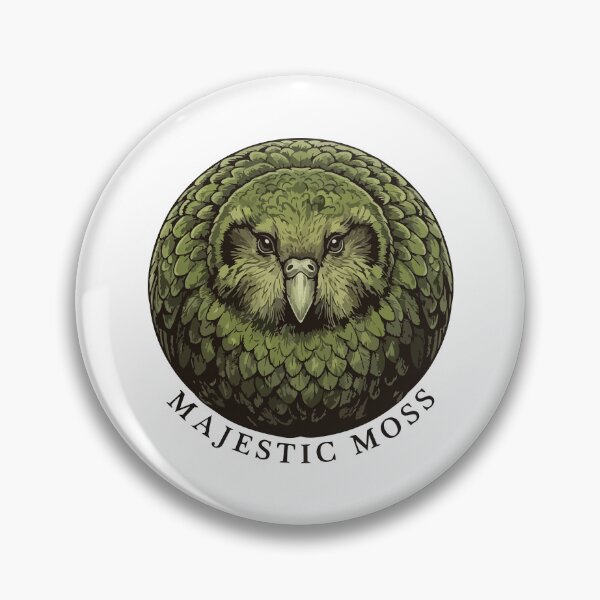 Item preview, Majestic Moss Kakapo Vintage Etching Cottagecore designed and sold by Arc2020.