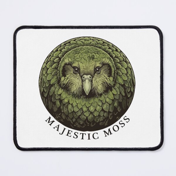 Item preview, Majestic Moss Kakapo Vintage Etching Cottagecore designed and sold by Arc2020.