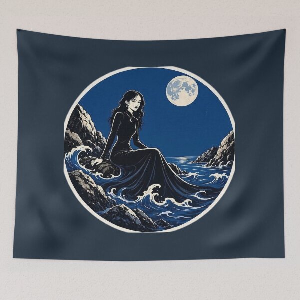 Item preview, Moonlit Tides II – Midnight Horizon designed and sold by Roberta Calabrese.