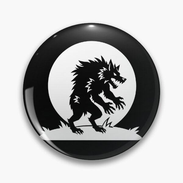 Item preview, Full Moon Werewolf Silhouette White designed and sold by DredMuunStudios.