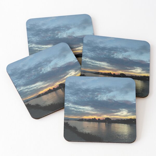 Item preview, Peaceful River Sunset and Twilight Sky designed and sold by Dollacha.