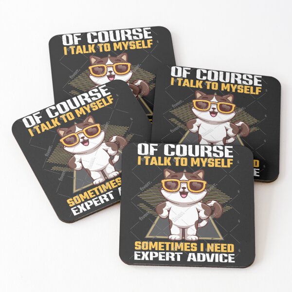 Item preview, I Talk To Myself Funny Cat Design designed and sold by NexoraOfficial.