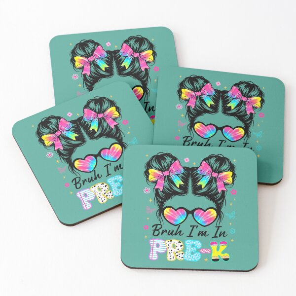 Item preview, Bruh Im in Pre-K Messy Bun First Day of School Girls designed and sold by ArleneRowe.
