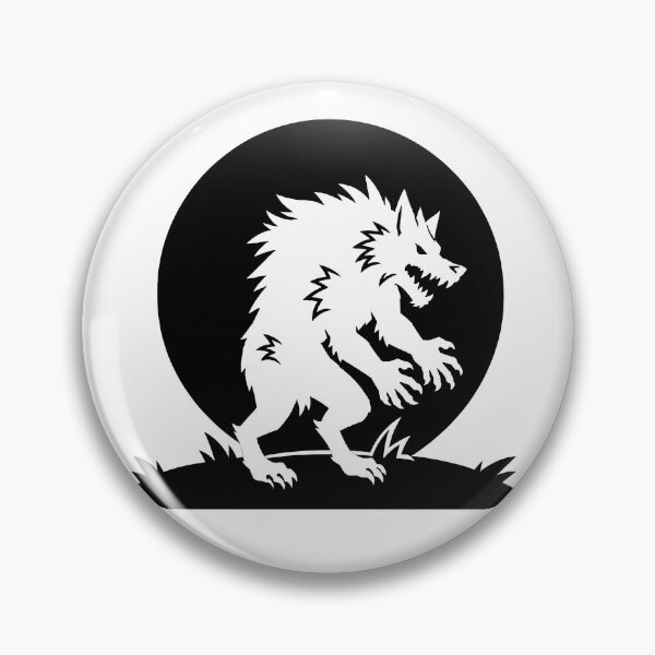 Item preview, Full Moon Werewolf Silhouette Black designed and sold by DredMuunStudios.