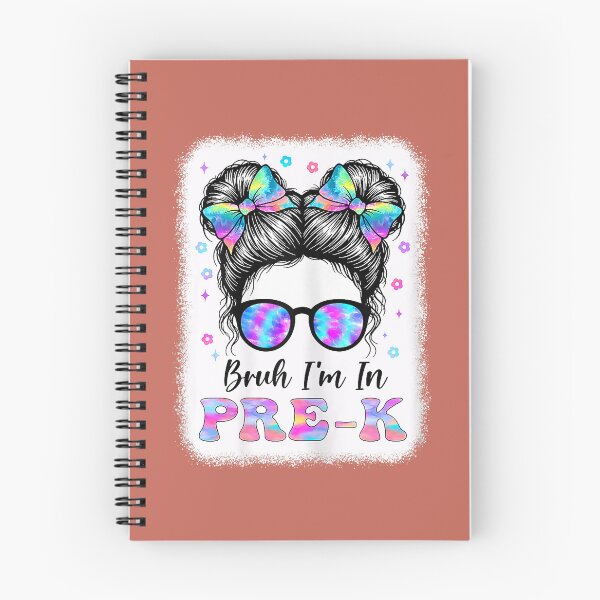 Item preview, Bruh I'm in Pre-k Messy Bun First Day of School Girls designed and sold by ArleneRowe.