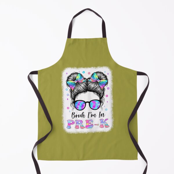 Item preview, Bruh I'm in Pre-k Messy Bun First Day of School Girls designed and sold by ArleneRowe.