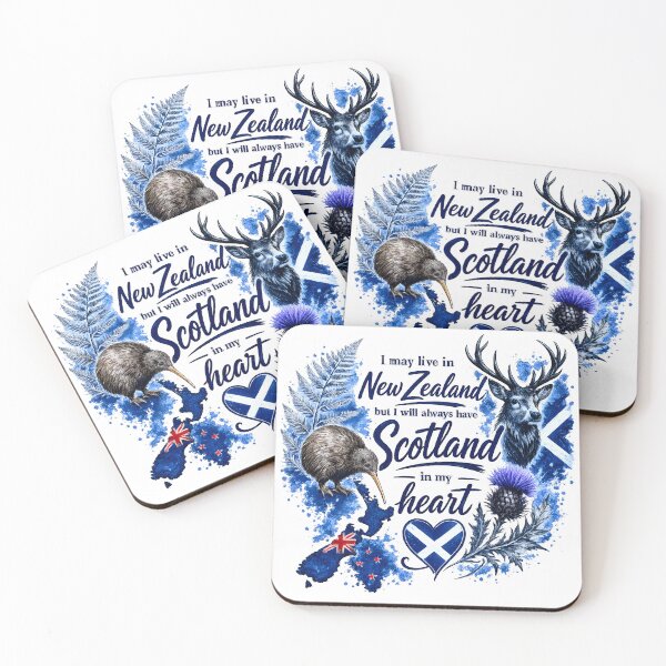 Item preview, I May Live in New Zealand But Scotland Will Always Be in My Heart designed and sold by SMalcolmDesigns.