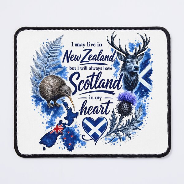 Item preview, I May Live in New Zealand But Scotland Will Always Be in My Heart designed and sold by SMalcolmDesigns.