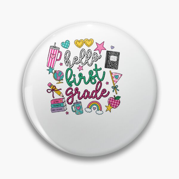 Item preview, 1st Grade Girl Hello First Grade Back To School designed and sold by KroghDs.