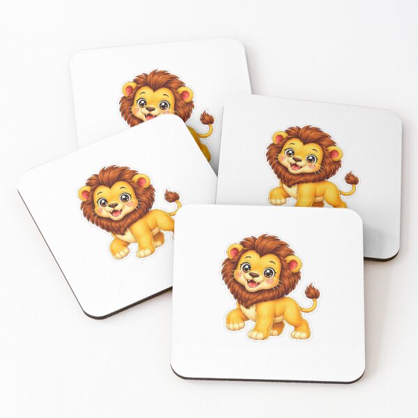 Item preview, Lion Kawaii cute cartoon designed and sold by BackgroundND.