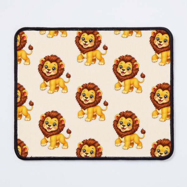 Item preview, Lion Kawaii cute cartoon designed and sold by BackgroundND.