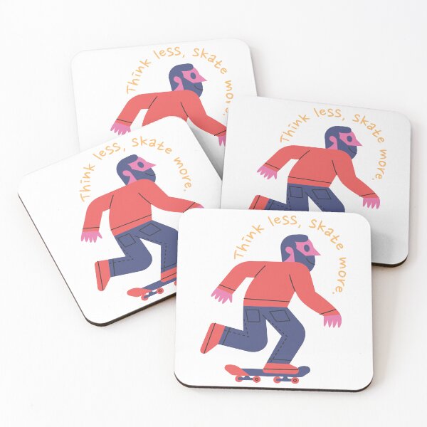 Item preview, Think less, skate more. designed and sold by monkik.