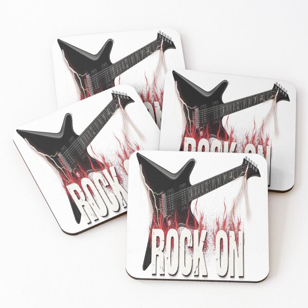 Item preview, Rock On – Flaming Electric Guitar Lightning Design designed and sold by Midnight Veil Designs.