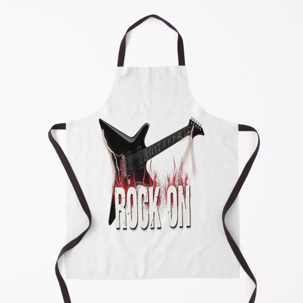 Item preview, Rock On – Flaming Electric Guitar Lightning Design designed and sold by Midnight Veil Designs.