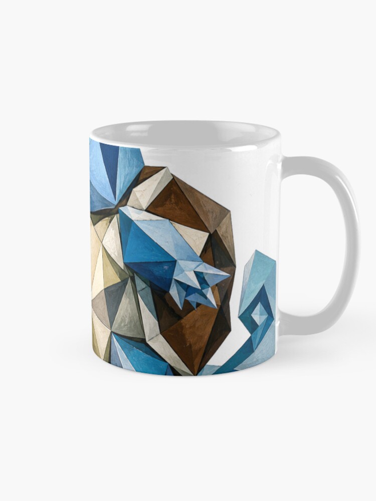 Thumbnail 3 of 6, Coffee Mug, Squ Cubism designed and sold by FeelTheDrawing.