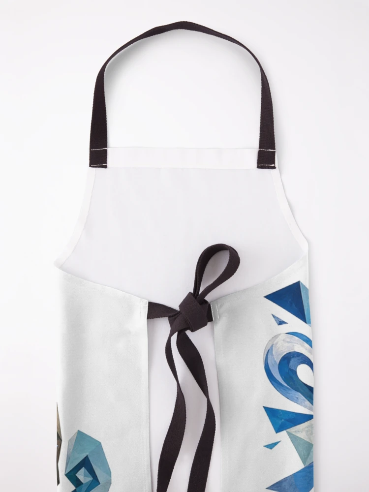 Thumbnail 5 of 6, Apron, Squ Cubism designed and sold by FeelTheDrawing.