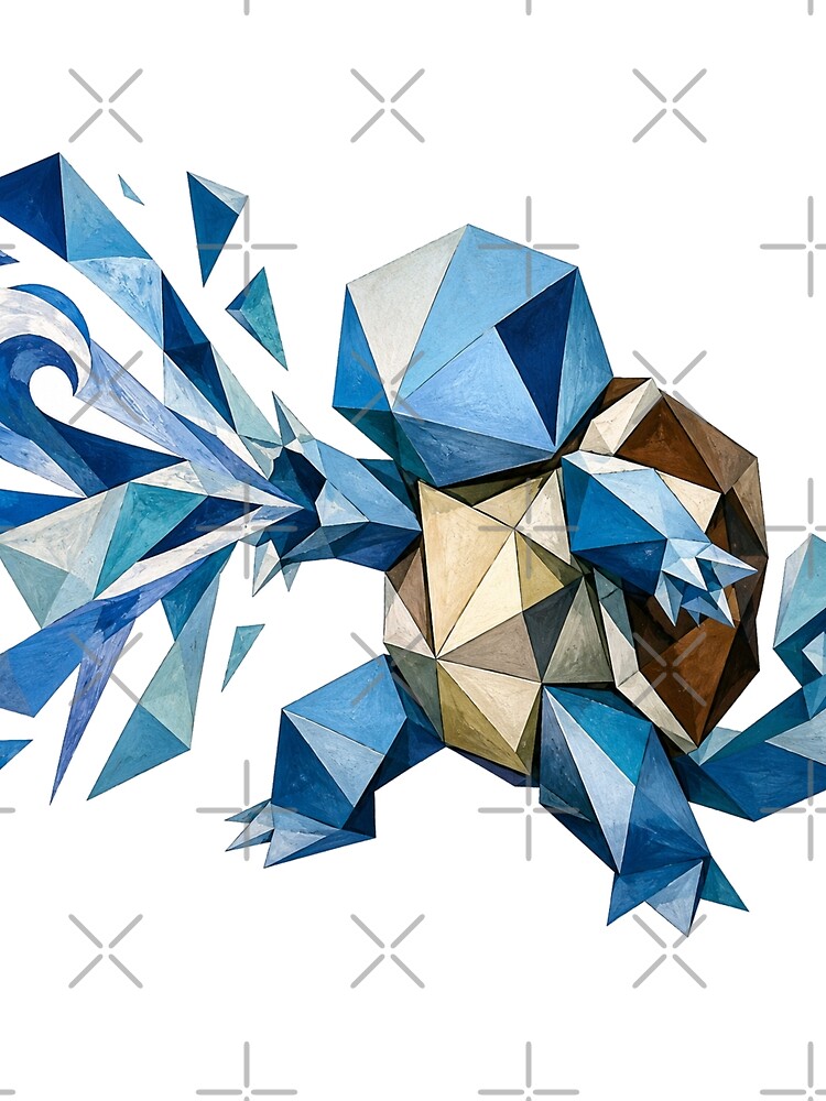 Thumbnail 3 of 3, Scarf, Squ Cubism designed and sold by FeelTheDrawing.