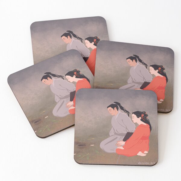 Item preview, Japanese Edo Period Couple designed and sold by DanuskaArt.