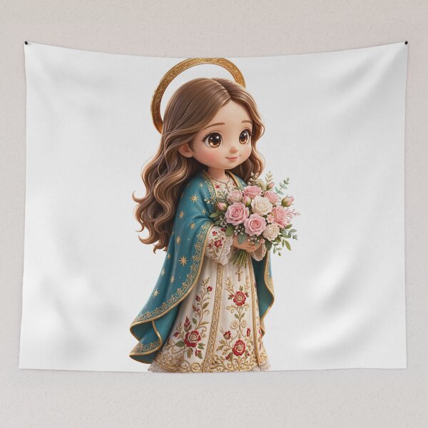 Item preview, Holy Mary With Roses Chibi II designed and sold by NoticasDeFe.