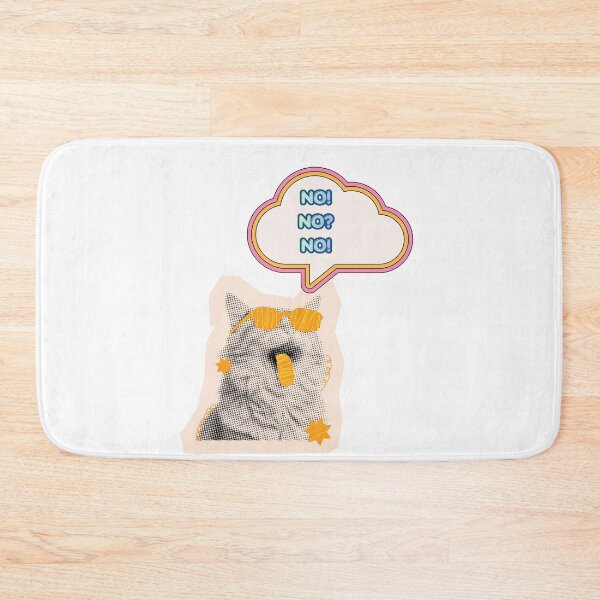 Item preview, Cat No! No? No! Funny Disco Vintage Cat! designed and sold by DSoriaDesign.