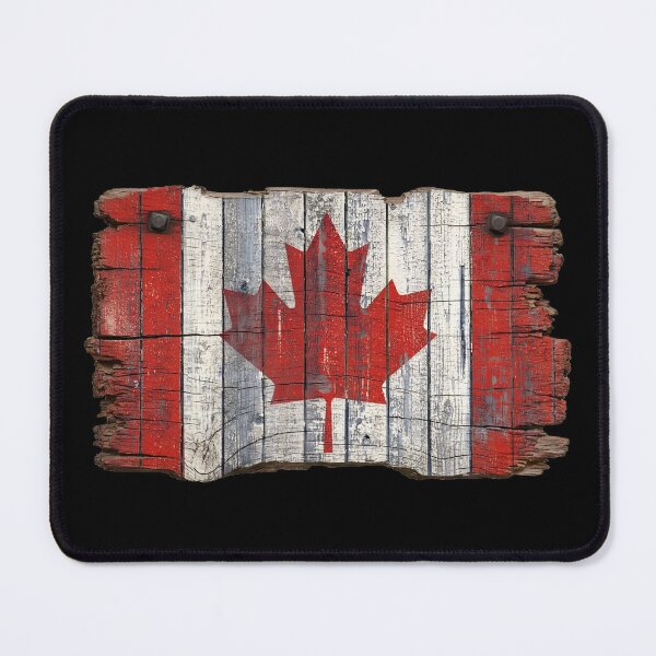 Item preview, Rustic Canada Flag designed and sold by VelvetRoom.