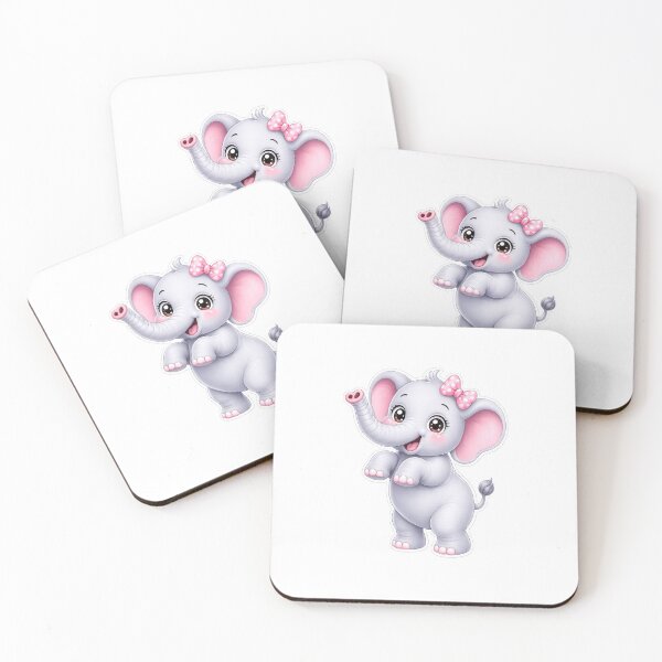 Item preview, Elephant Kawaii cute cartoon designed and sold by BackgroundND.