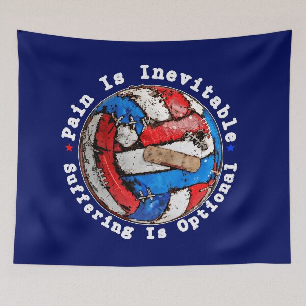 Item preview,  VOLLEYBALL - INEVITABLE / OPTIONAL (WHITE) designed and sold by Pickle Wicked Designs.