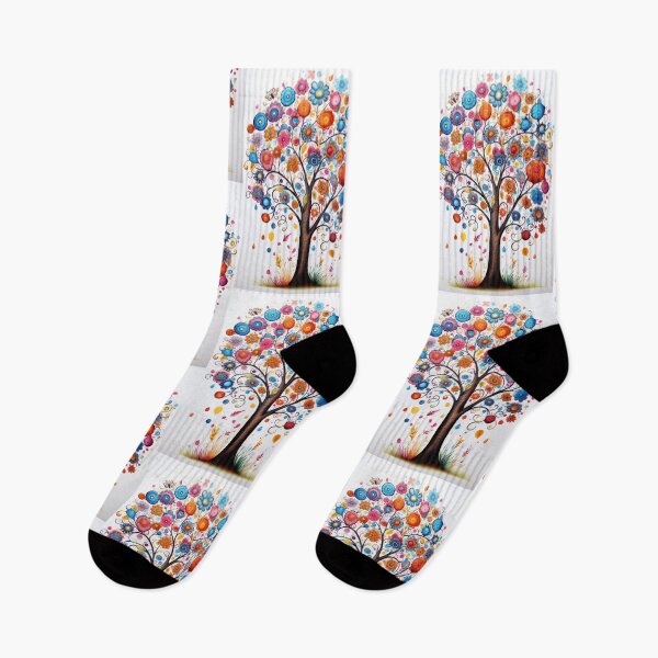 Item preview, Whimsical Tree of Life Vibrant Floral Folk Art Illustration designed and sold by pinkal.