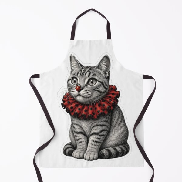 Item preview, Curious Cat With Ladybug Collar designed and sold by Snurly.
