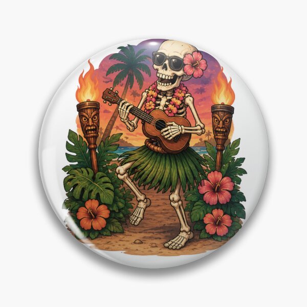 Item preview, Hula Skeleton Summerween designed and sold by DustyCuriositie.