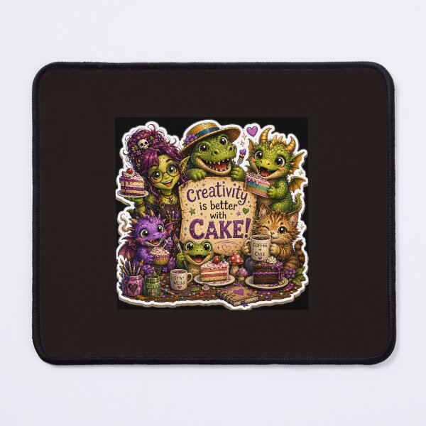 Item preview, Creativity is Better with Cake! designed and sold by Loula the Nerd Goblin.