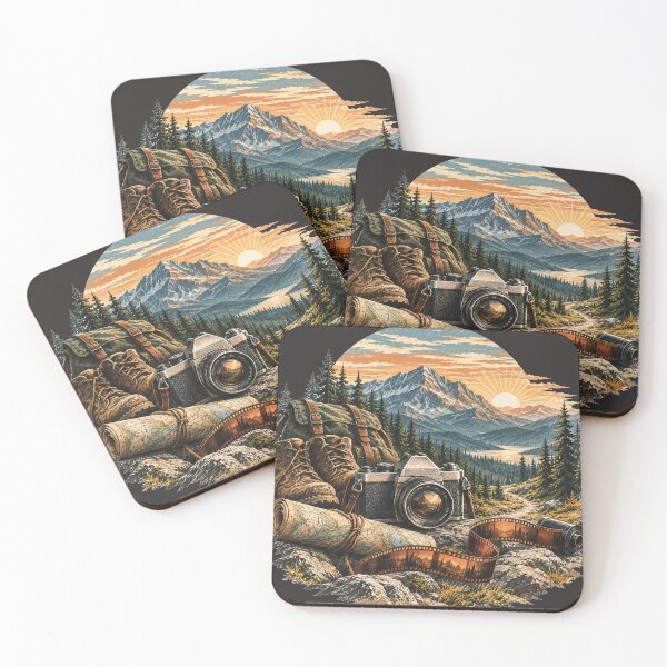Item preview, Where Every Trail Becomes a Story | Vintage Film Camera Mountain Adventure designed and sold by Golden Era Studio.