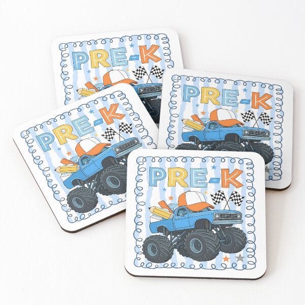 Item preview, Pre K Boys Back To School Monster Truck First Day designed and sold by KroghDs.