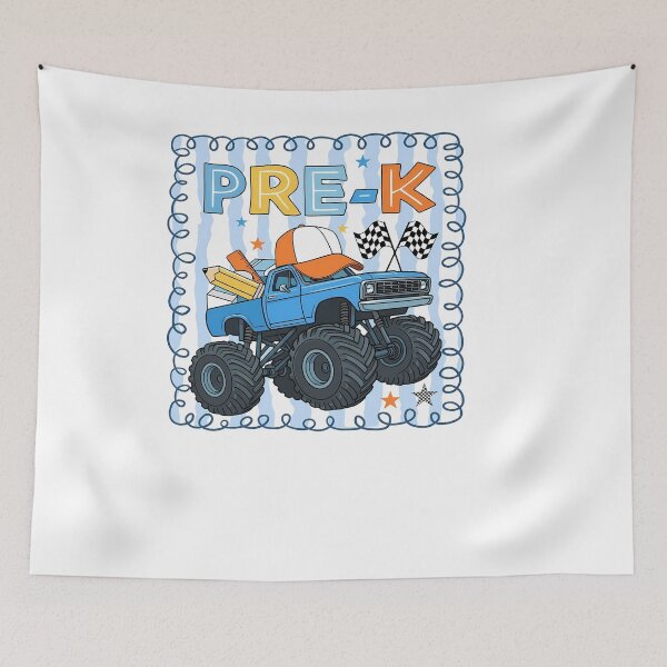Item preview, Pre K Boys Back To School Monster Truck First Day designed and sold by KroghDs.