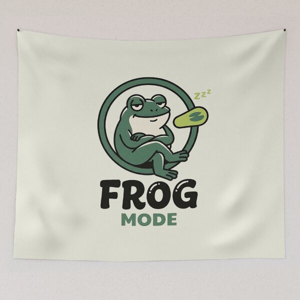 Item preview, Frog Mode Chill Vibes designed and sold by Zazz Lee.