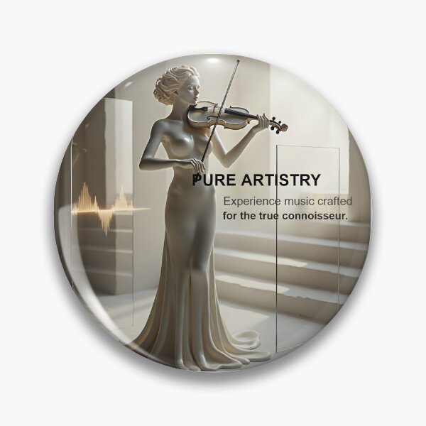 Item preview, Pure Artistry Minimalist Gallery Poster: White Marble Violinist Surreal Art Canvas designed and sold by Creative-RE.