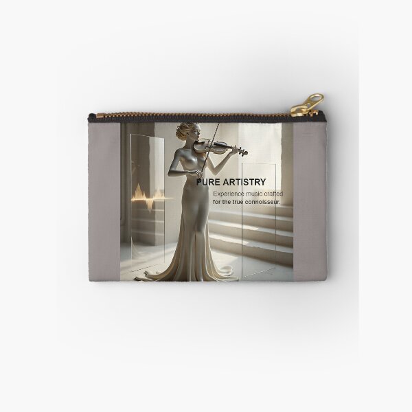 Item preview, Pure Artistry Minimalist Gallery Poster: White Marble Violinist Surreal Art Canvas designed and sold by Creative-RE.