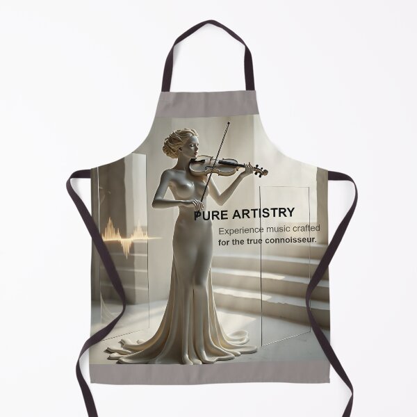 Item preview, Pure Artistry Minimalist Gallery Poster: White Marble Violinist Surreal Art Canvas designed and sold by Creative-RE.