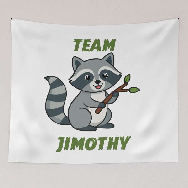 Item preview, Team Jimothy Cute Raccoon Meme Cartoon designed and sold by     Fatma Creates.