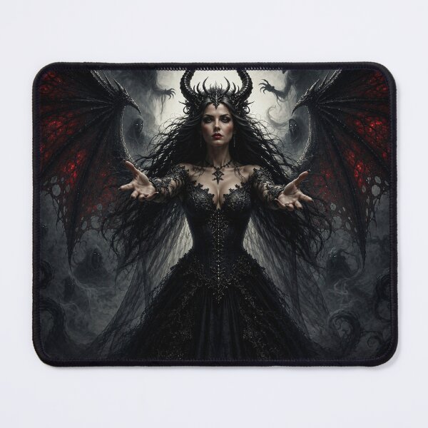 Item preview, Dark Gothic Demon Queen with Infernal Wings | Dark Fantasy Art | Gothic Wall Art | Fantasy T-Shirt | Witchcore | Occult Aesthetic designed and sold by A-T-H.