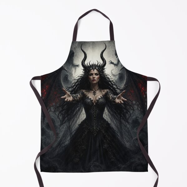Item preview, Dark Gothic Demon Queen with Infernal Wings | Dark Fantasy Art | Gothic Wall Art | Fantasy T-Shirt | Witchcore | Occult Aesthetic designed and sold by A-T-H.