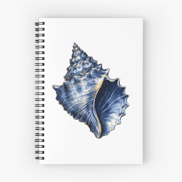 Item preview,  Blush Blue Conch Shell with Gold Accents designed and sold by SOUFIANE1991.
