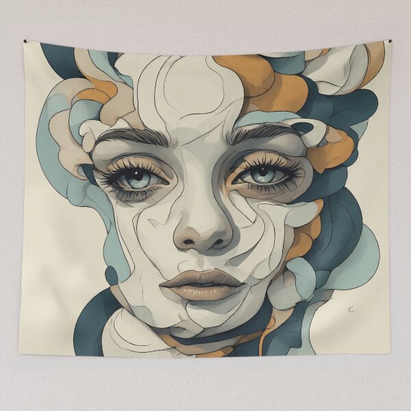 Item preview, abstract girl designed and sold by aliraweb.