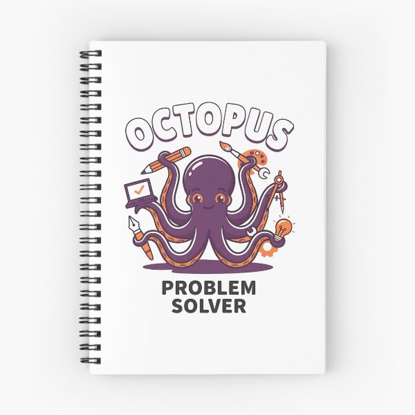 Item preview, Cute Octopus Problem Solver Kawaii designed and sold by Zazz Lee.