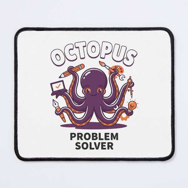 Item preview, Cute Octopus Problem Solver Kawaii designed and sold by Zazz Lee.