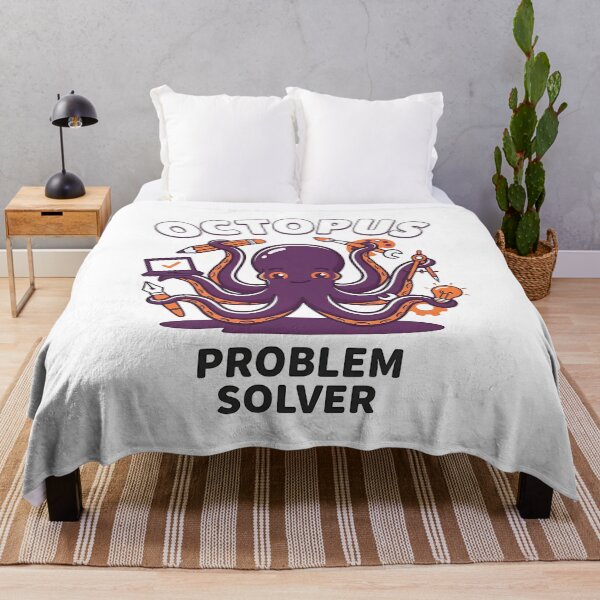 Item preview, Cute Octopus Problem Solver Kawaii designed and sold by Zazz Lee.