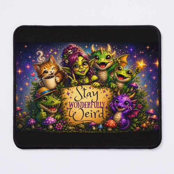 Item preview, Staying Wonderfully Weird designed and sold by Loula the Nerd Goblin.