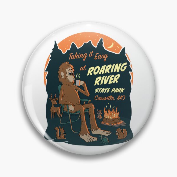 Item preview, Taking It Easy at Roaring River State Park Bigfoot designed and sold by John Morris Illustration.